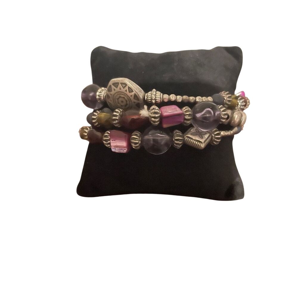 Purple wrap bracelet
